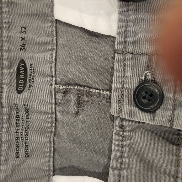 3/$20 Old Navy Gray Broken-In Straight Leg Pants - Picture 5 of 7